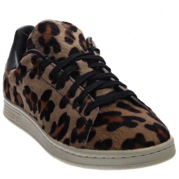 adidas stan smith leopard pony hair